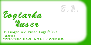 boglarka muser business card